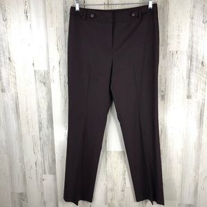 Alex Marie Womens Maroon Cheveron Knit Career Dress Pants